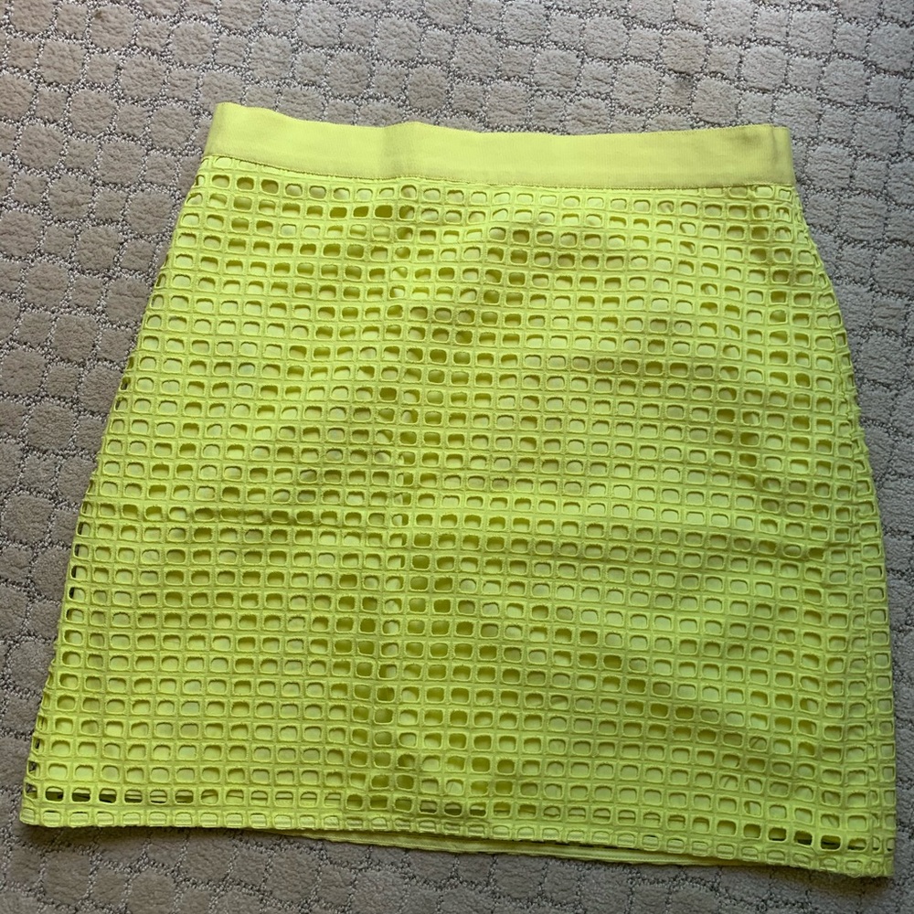 Loft Neon Green Skirt